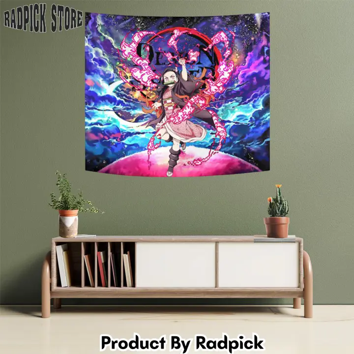 Nezuko tapestry custom galaxy anime wall decor  rp5940871